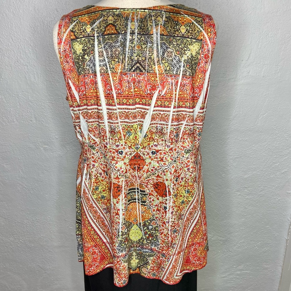 One World Live and Let Live Boho Tunic Top tie dye 1X - Picture 2 of 7